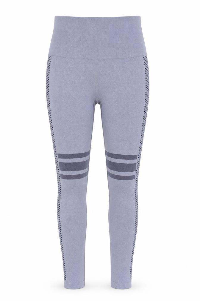 SheIn Womens Blue Striped Nylon Compression Leggings Size S L26 in Regular Pullover
