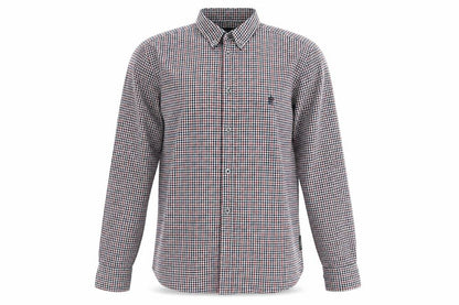 French Connection Mens Multicoloured Plaid Cotton Button-Up Size M Collared Button