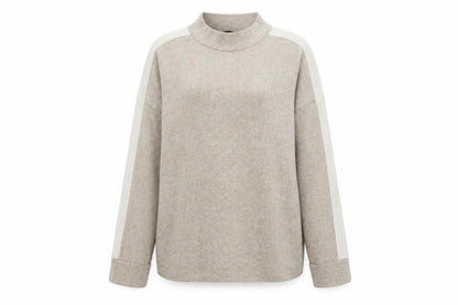F&F Womens Beige Round Neck Polyester Pullover Jumper Size 14