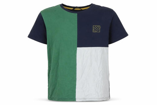 George Boys Multicoloured Colourblock Cotton Basic T-Shirt Size 11-12 Years Round Neck
