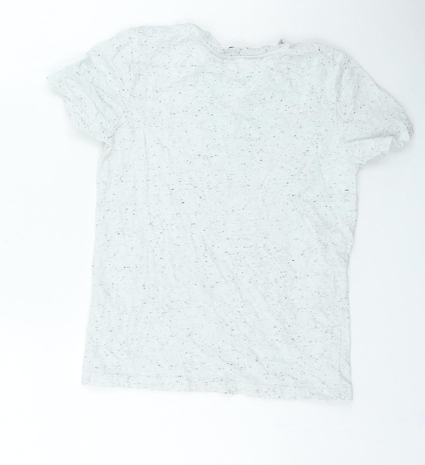 George Boys Grey Cotton Basic T-Shirt Size 9-10 Years Round Neck Pullover - Elite Gamer