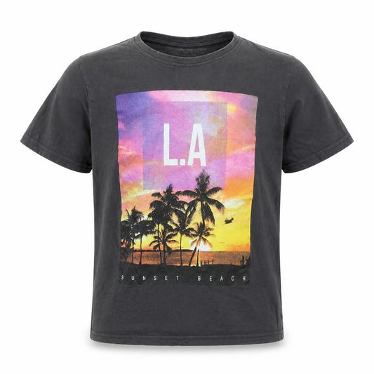 Primark Boys Grey Cotton Basic Casual Size 9-10 Years Round Neck Pullover - LA