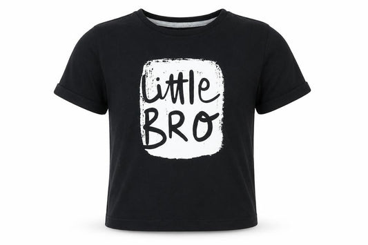George Boys Black Cotton Basic Casual Size 5-6 Years Round Neck Pullover - Little Bro