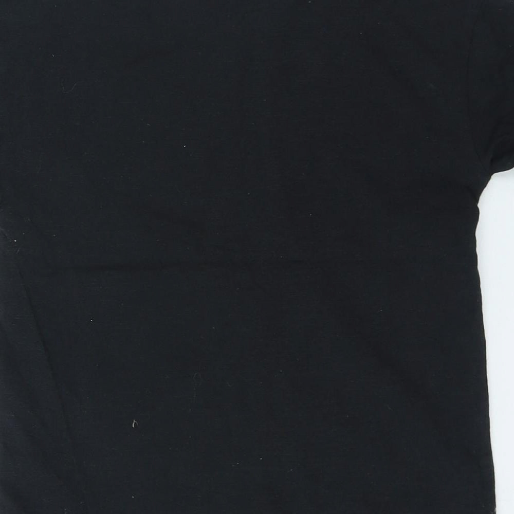 George Boys Black Cotton Basic Casual Size 5-6 Years Round Neck Pullover - Little Bro