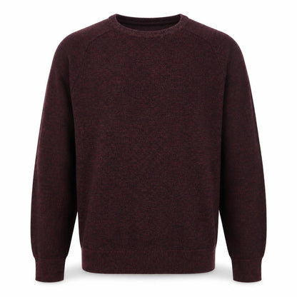 George Mens Purple Round Neck Cotton Pullover Jumper Size M