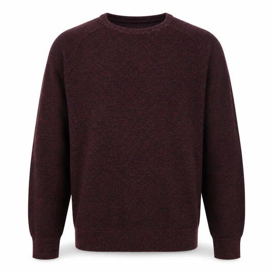 George Mens Purple Round Neck Cotton Pullover Jumper Size M
