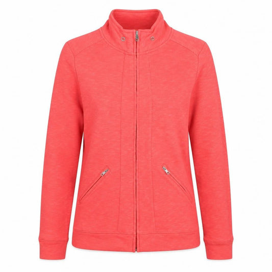 Croft & Barrow Womens Pink Cotton Full Zip Hoodie Size S Zip