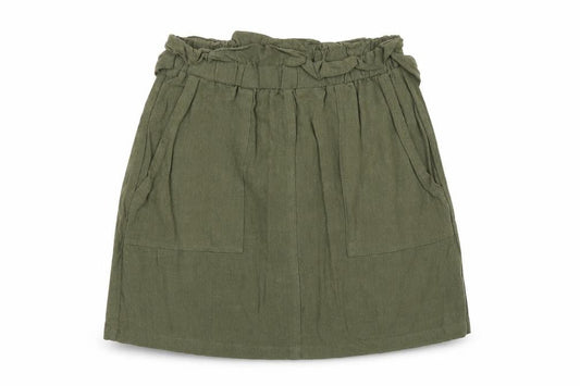 Apricot Womens Green Polyester A-Line Skirt Size 8 Tie