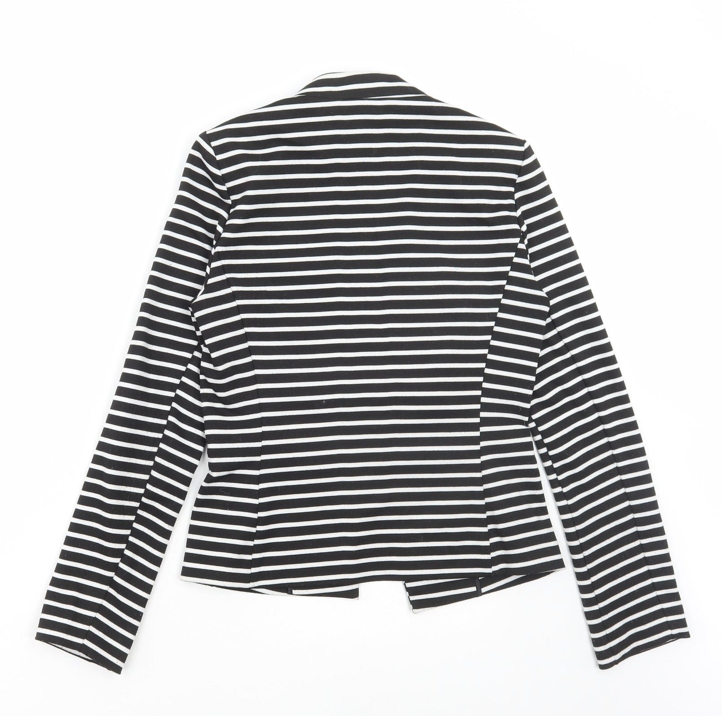 Marks and Spencer Womens Black Striped Jacket Blazer Size 8