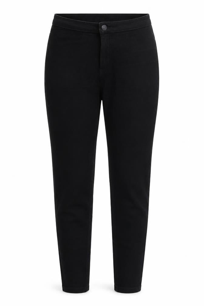 Marks & Spencer Womens Black Cotton Skinny Jeans Size 10 L28 in Extra-Slim Zip