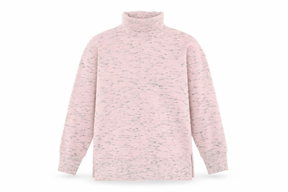 Marks & Spencer Womens Pink Cotton Pullover Sweatshirt Size 12 Pullover