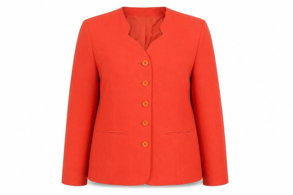 Paul Separates Womens Red Jacket Blazer Size 12 Button