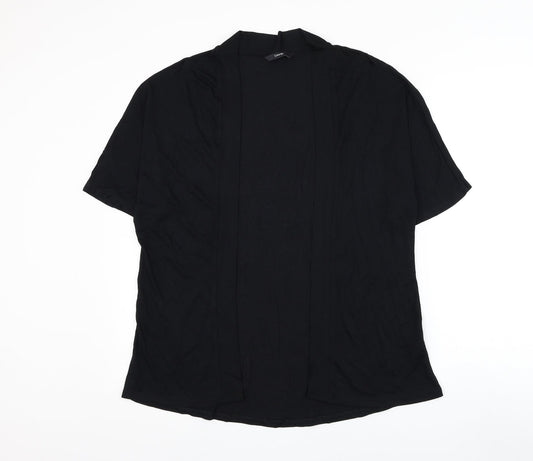 George Womens Black V-Neck Viscose Cardigan Jumper Size 12