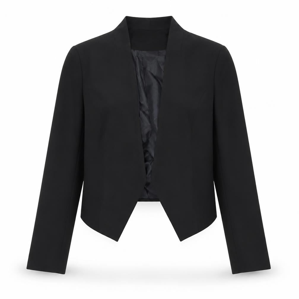 Allegra K Womens Black Jacket Blazer Size S Hook & Loop