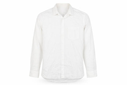 F&F Mens White Polyester Button-Up Size 16 Collared Button