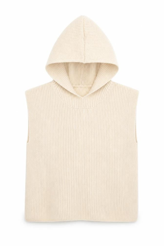 Primark Womens Beige Polyester Cape Hoodie One Size Pullover