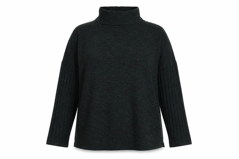 Dorothy Perkins Womens Green Roll Neck Viscose Pullover Jumper Size 12