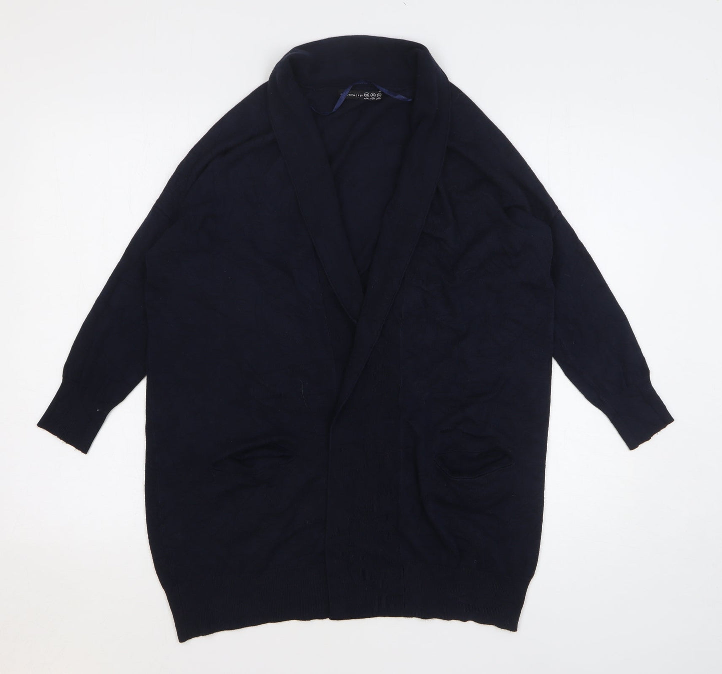 Atmosphere Womens Blue V-Neck Viscose Cardigan Jumper Size 10