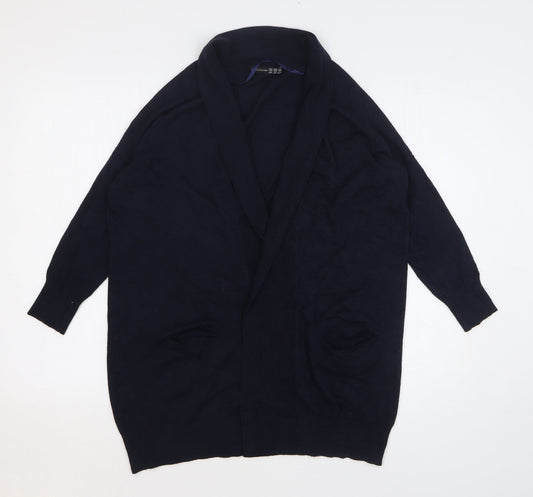 Atmosphere Womens Blue V-Neck Viscose Cardigan Jumper Size 10