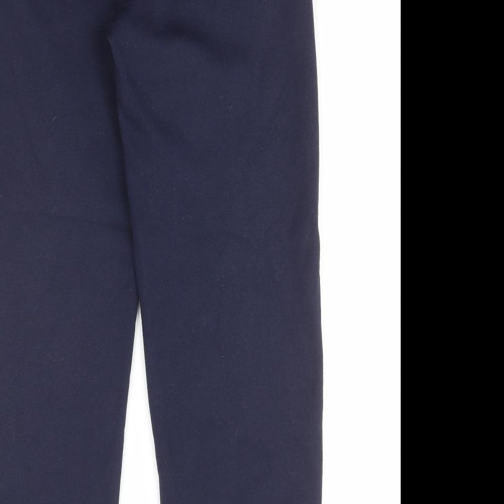 Trutex Womens Blue Polyester Jogger Trousers Size XS L27 in Regular Drawstring