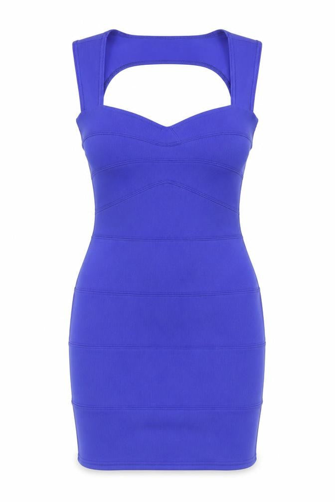 Usco Womens Blue Polyester Bodycon Size 12 Sweetheart Pullover - Estimated Size