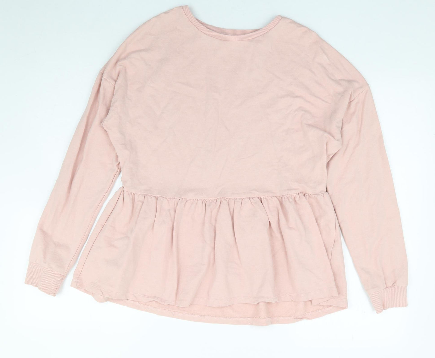 Papaya Womens Pink 100% Cotton Pullover Sweatshirt Size S Pullover - Smock