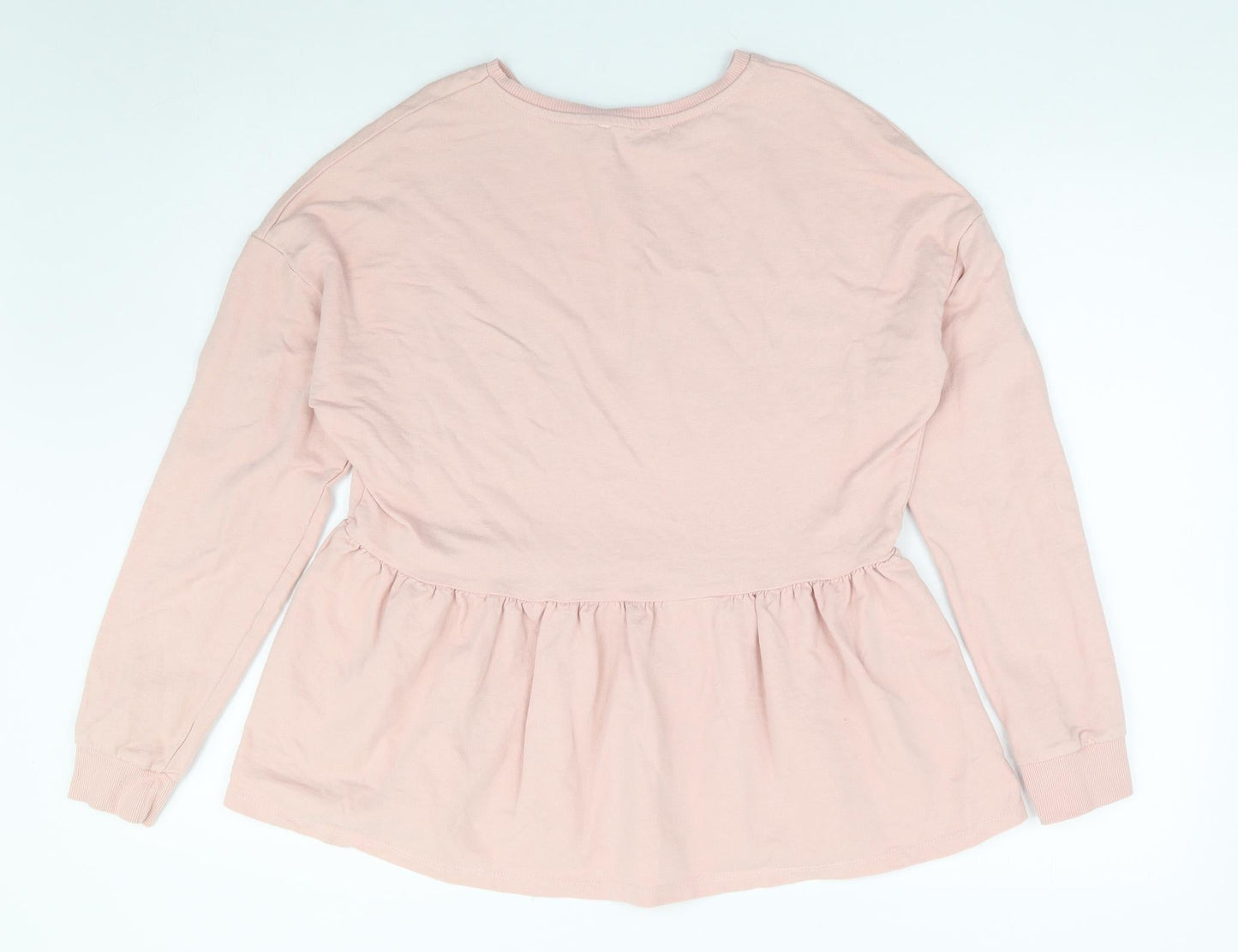 Papaya Womens Pink 100% Cotton Pullover Sweatshirt Size S Pullover - Smock
