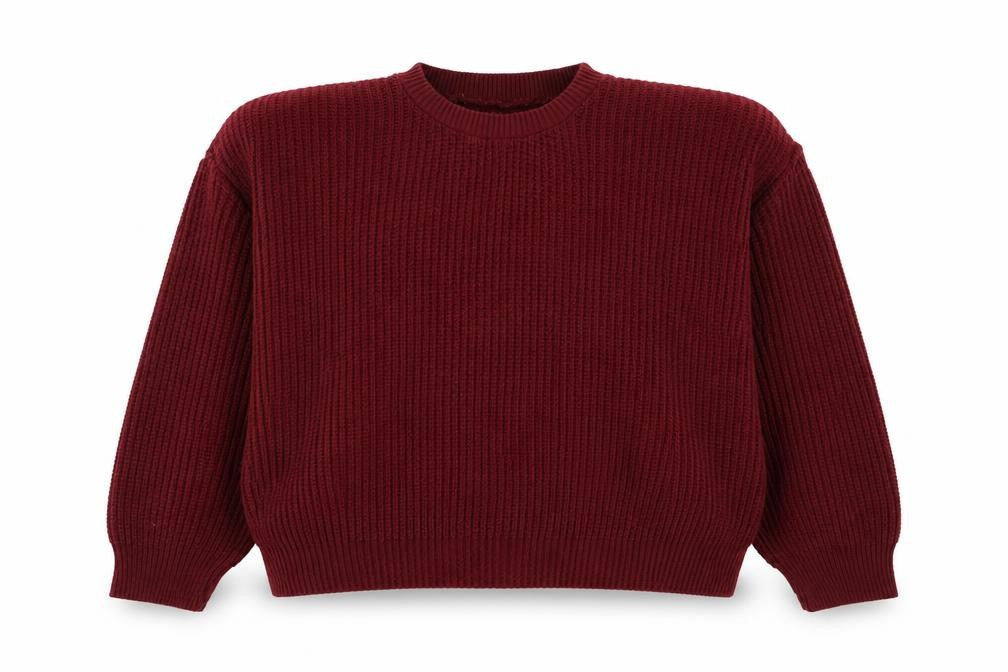 Preworn Womens Red Round Neck Acrylic Pullover Jumper Size L