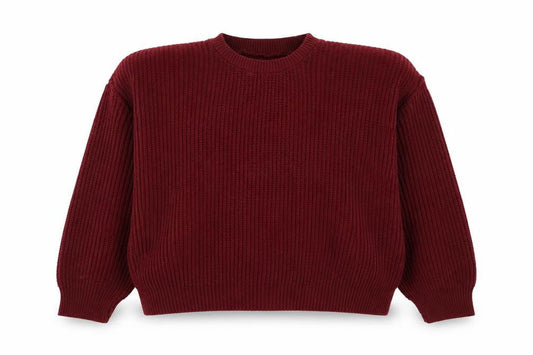 Preworn Womens Red Round Neck Acrylic Pullover Jumper Size L