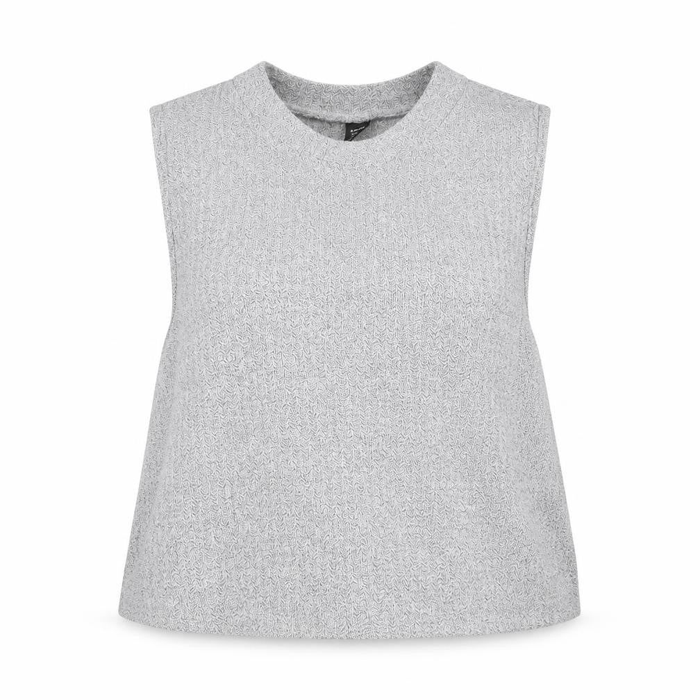 SheIn Womens Grey Polyester Basic Tank Size 2XL Round Neck