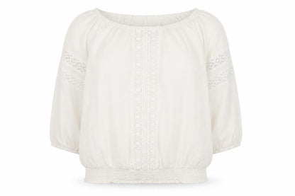 Dorothy Perkins Womens White Viscose Basic Blouse Size 12 Round Neck