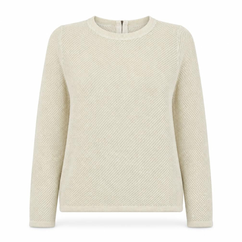 NEXT Womens Gold Round Neck Cotton Pullover Jumper Size 8