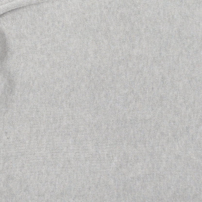 H&M Womens Beige Round Neck Polyester Pullover Jumper Size S