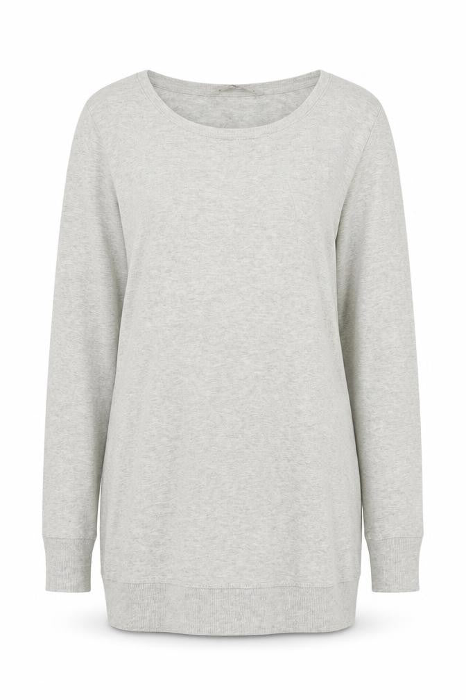 TU Womens Grey Cotton Pullover Sweatshirt Size 10 Pullover