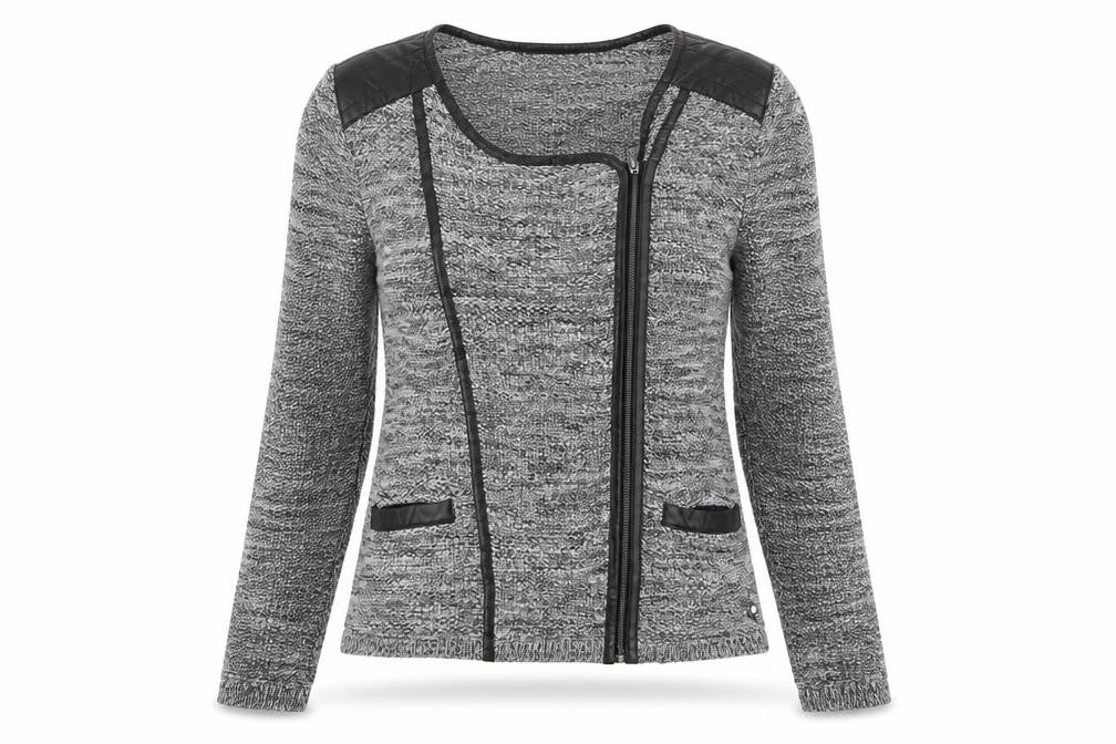Taifun Womens Grey Jacket Size 10 Zip