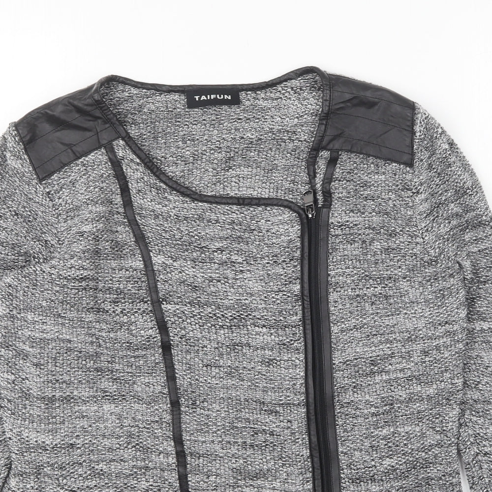 Taifun Womens Grey Jacket Size 10 Zip