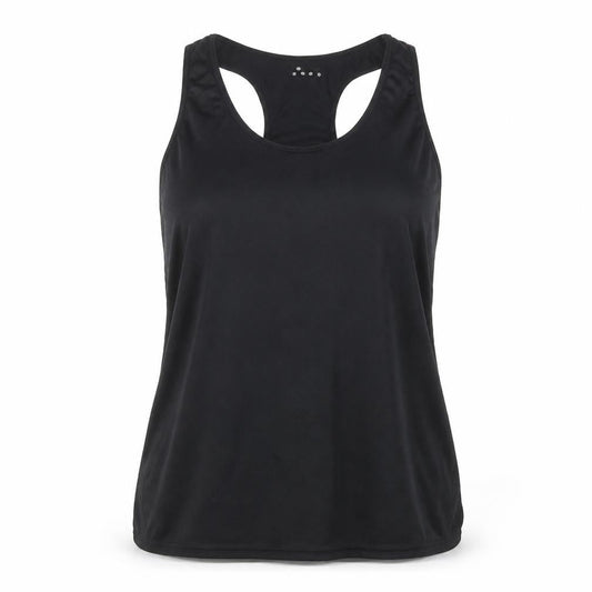 Matalan Womens Black Polyester Basic Tank Size XL Round Neck Pullover