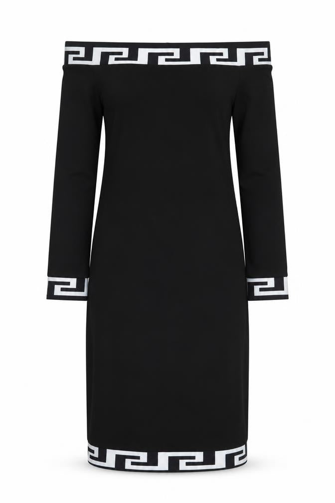 Preworn Womens Black Polyester Bodycon Size S Off the Shoulder Pullover
