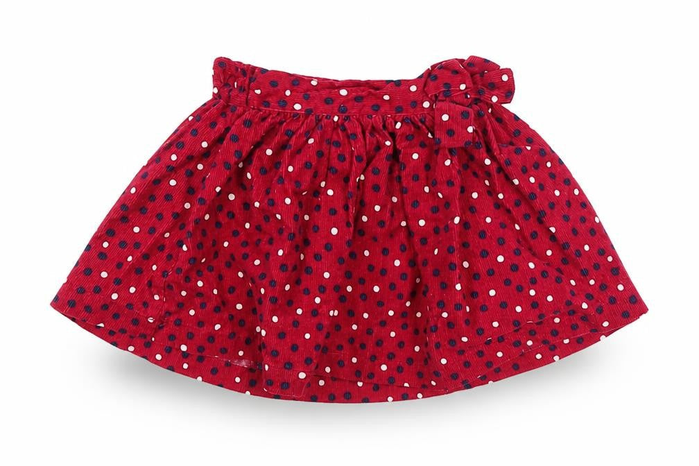 Bentton Bay Girls Pink Polka Dot Cotton Skater Skirt Size 0-3 Months Pull On