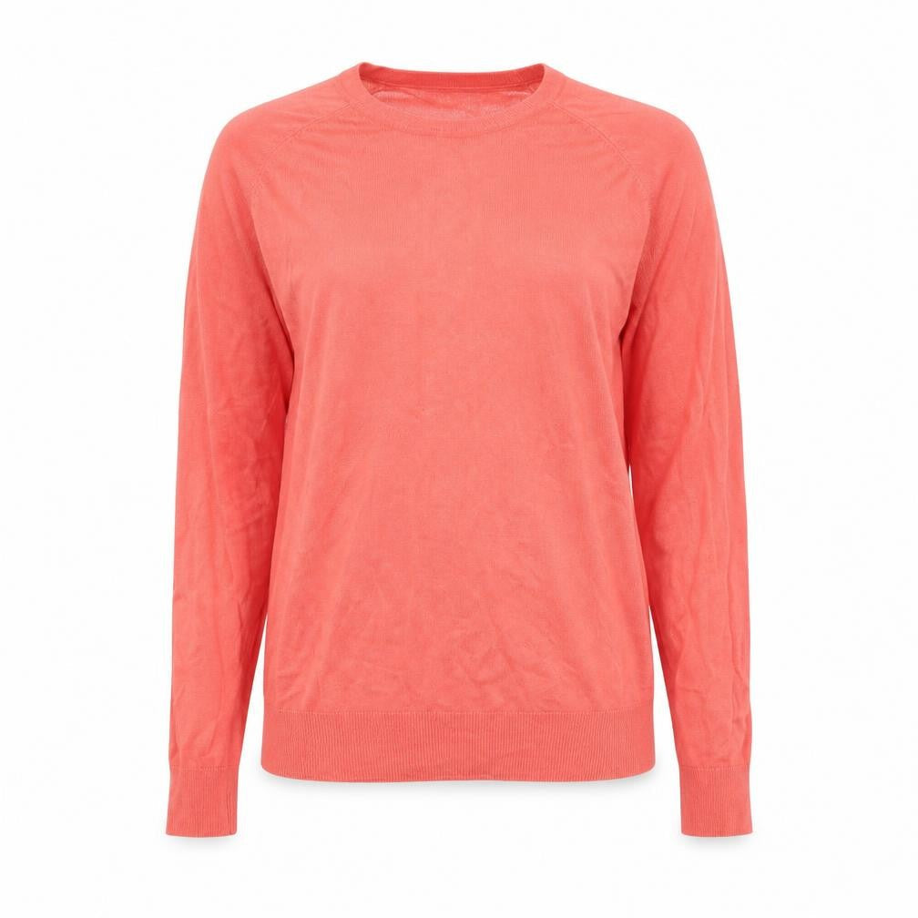 Dunnes Stores Womens Orange Round Neck Viscose Pullover Jumper Size M