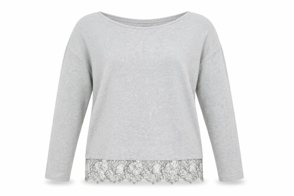 F&F Womens Grey Round Neck Viscose Pullover Jumper Size 8