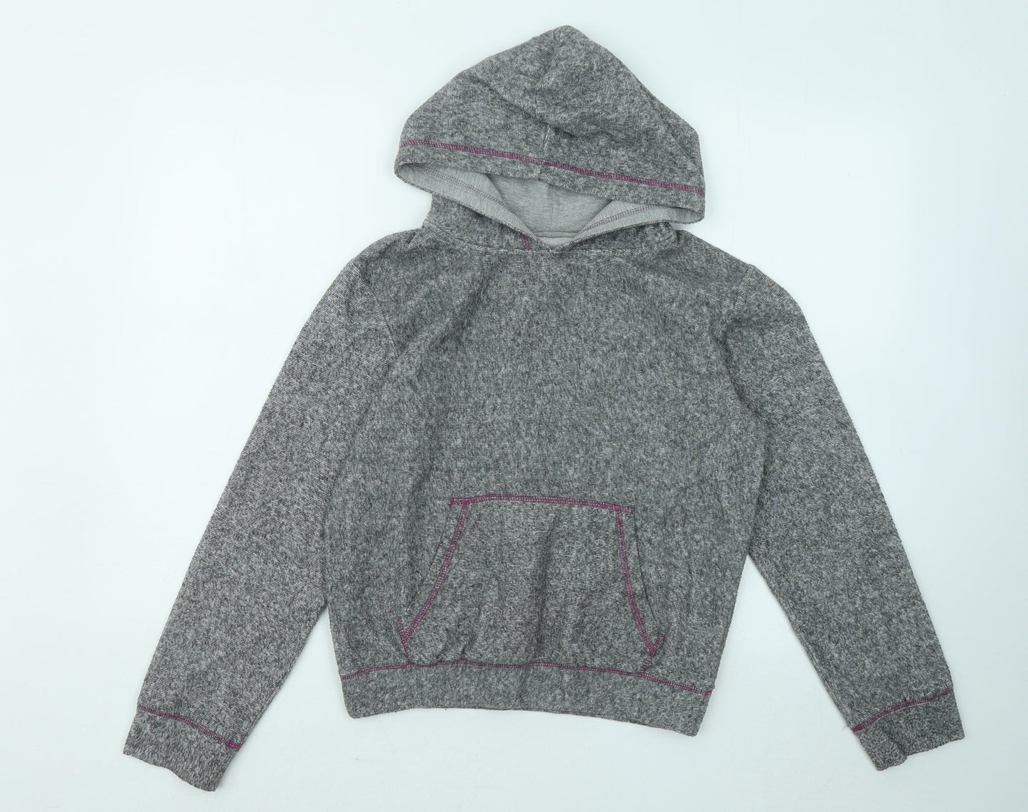 Dunnes Stores Womens Grey Cotton Pullover Hoodie Size S Pullover