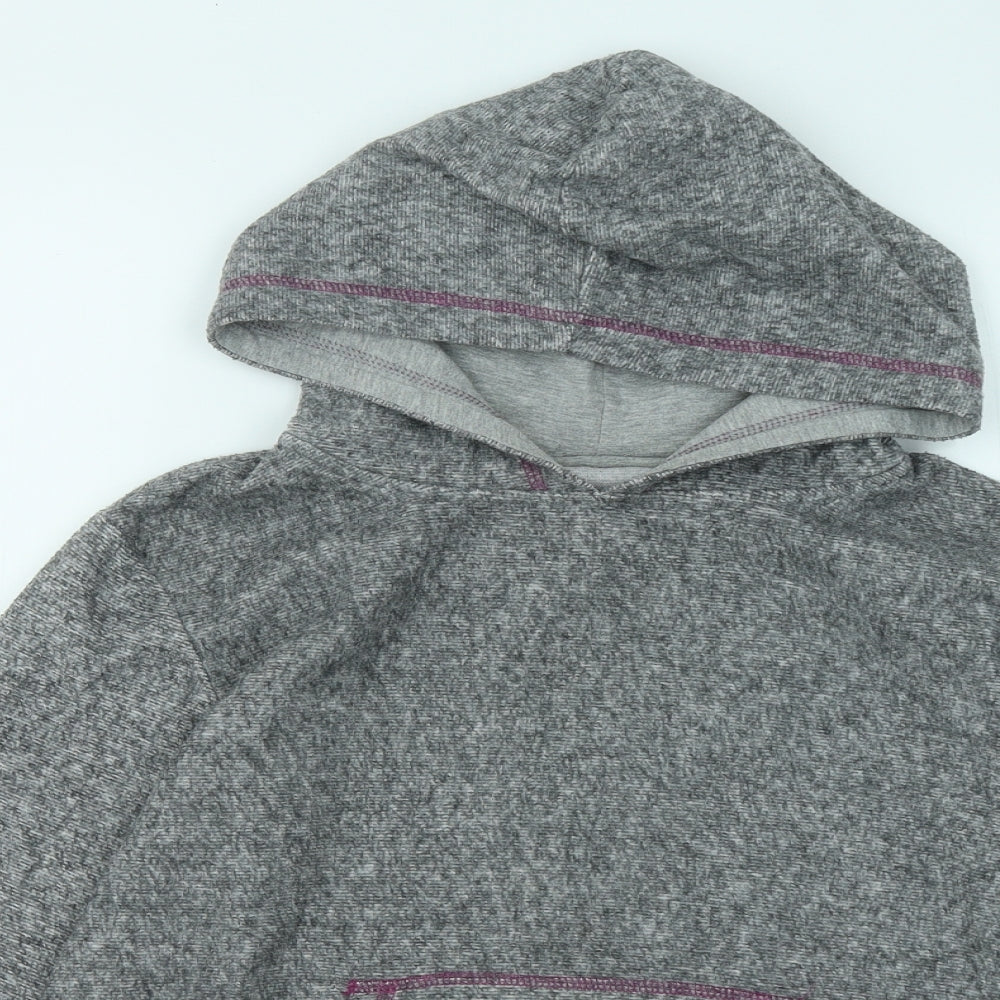 Dunnes Stores Womens Grey Cotton Pullover Hoodie Size S Pullover