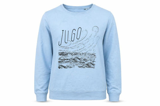 B&C Womens Blue Cotton Pullover Sweatshirt Size XS Pullover - Waves