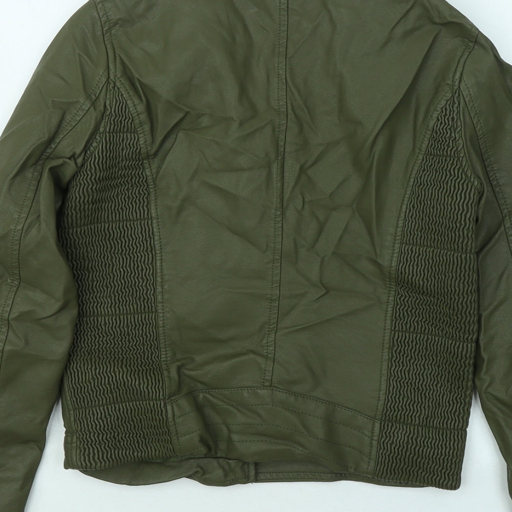 House Womens Green Jacket Size S Zip