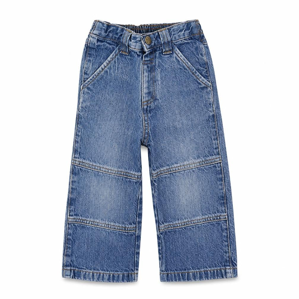Adams Baby Blue Cotton Jogger Jeans Size 18-24 Months Snap