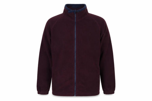 Cargoquay Mens Purple Polyester Full Zip Sweatshirt Size L