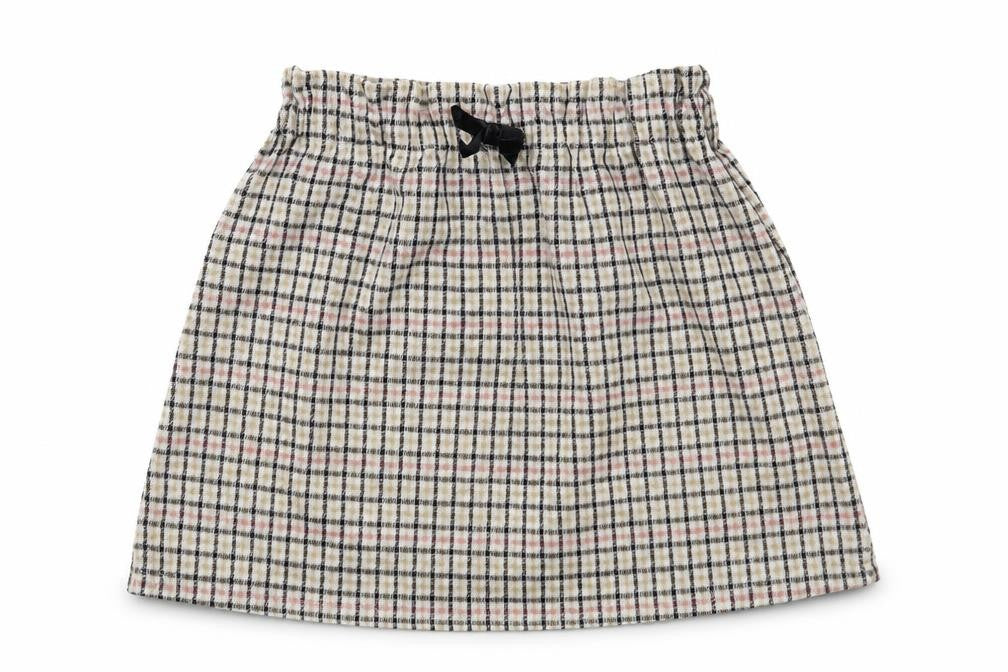Primark Girls Grey Check Polyester A-Line Skirt Size 5-6 Years Regular Pull On