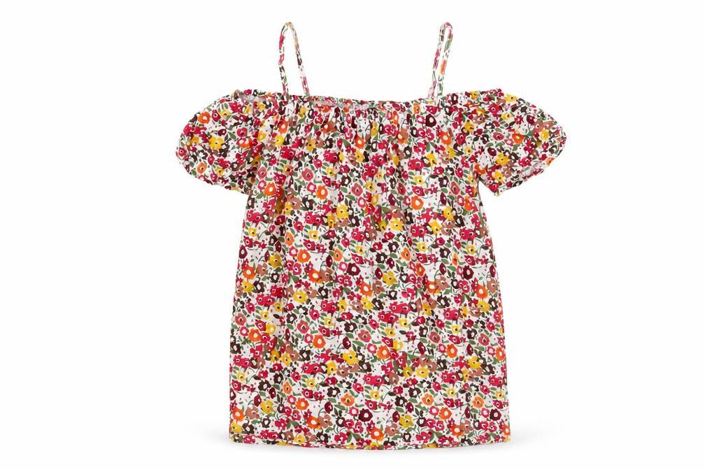 Matalan Womens Multicoloured Floral Viscose Basic Blouse Size 8 Off the Shoulder