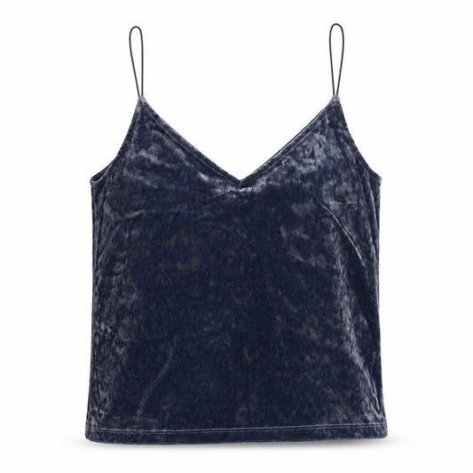 H&M Womens Blue Polyester Camisole Blouse Size XS V-Neck